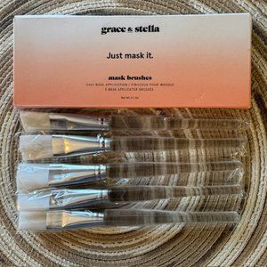NEW Grace & Stella Just Mask It 5 pc Mask Applicator Brushes